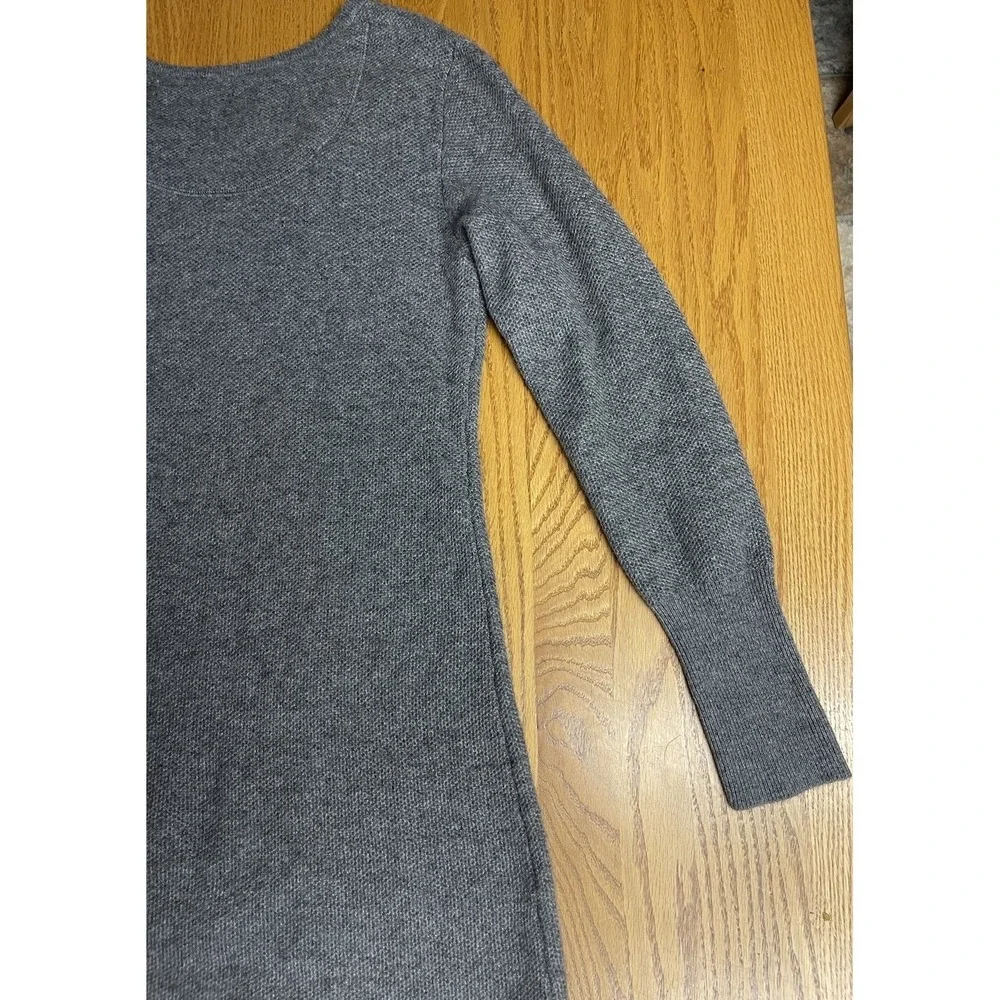Cynthia Rowley NY 2-PLY 100% Cashmere Luxurious Lounge Gray Tunic Sweater Medium